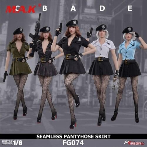 FG074 1/6 Scale Girls Clothes Set Seamless Pantyhose Skirt Pantyhose Accessory for 12inches Action Figure Body