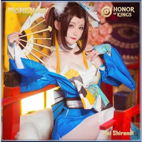 Monenjoy Honor of Kings Mai Shiranui Cosplay Costume Skin Cos Sets