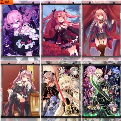 Seraph of The End Anime Diamond Painting Diamond Mosaic Cross Stitch Kits Full Diamond Embroidery Room Decoration