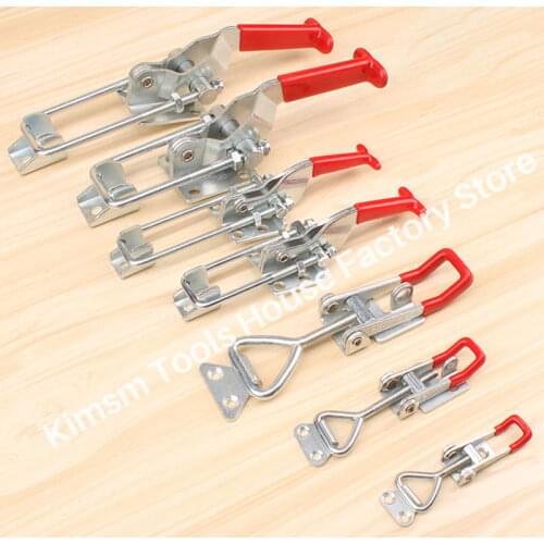 Toggle Clamp Latch Type Quick Clamp For Woodworking Adjustable Cabinet Boxes Lever Handle Lock Hasp For Diy Furniture Hardware
