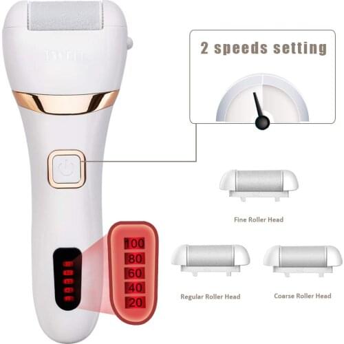 Rechargeable Foot File Hard Skin Remover Pedicure Tools Feet Electronic Callus Shaver Waterproof Pedicure kit Cracked Heels