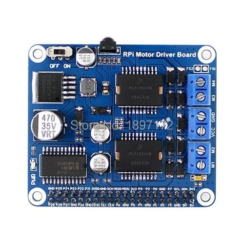 Raspberry Pi Expansion Board, DC Motor / Stepper Motor Driver