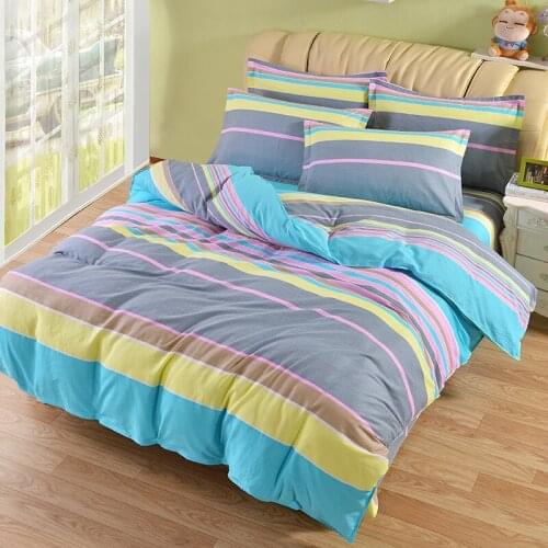 100% Cotton Duvet Cover Stripe Bed Cover 200x230cm Bedroom Use (No Pillowcase) XF650-33