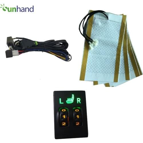 Heated seat for Toyota Special-purpose 2 Wheel Switch Built-in Car Heated Seat Heater Pad Seat Warmer Covers Kit Carbon Fiber Pr