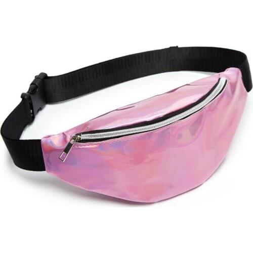 Sequin Women Waist Bag Fanny Pack Running Zip Belt Festival Money Wallet Travel Holiday Waist Belt Pouch Fashion