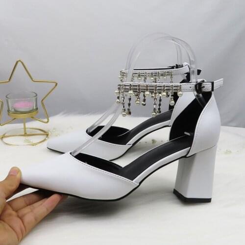 BaoYaFang Summer Sandals Women 2020 Thick Heel Fashion shoes for woman New Arrival Ladies sandals Buckle Strap Shoe For Girls