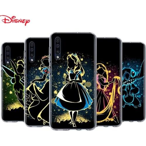 Silicone Cover Elsa Ariel Princess For Samsung Galaxy A90 A80 A70 A70S A60 A50 A40 A30S A20S A20E A10 A10E Phone Case