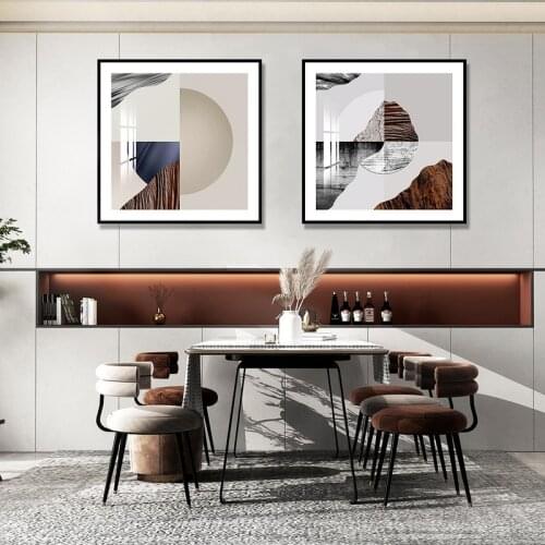 Modern Minimalist Living Room Sofa Background Wall Abstract Restaurant Home Decoration Light Luxury Printing Hanging Painting