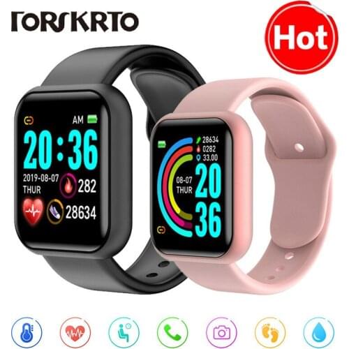 D20/ Y68 Bluetooth Smart Watches Men Band Sport Fitness Tracker Smart Bracelet Blood Pressure Heart Rate Monitor D20 Smartwatch