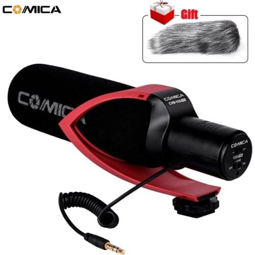 Comica CVM V30 PRO Video Microphone for Canon Nikon Sony DSLR Camera with Windmuff Directional Condenser Interview Recording Mic
