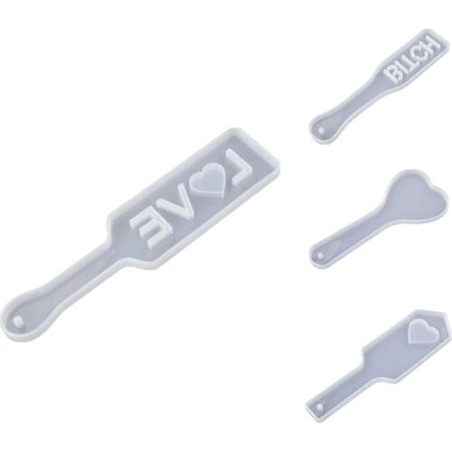 DIY Crystal Epoxy Resin Mold Paddles Racket Mirror Silicone Mold for Resin