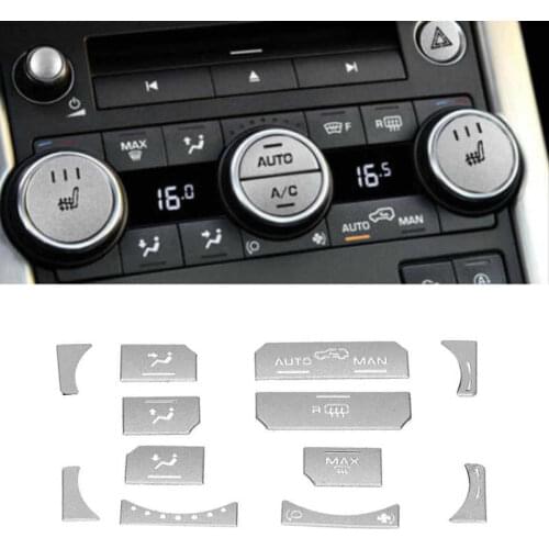 12PCS Dash Button Sticker Replacement for Land Rover Range Rover Evoque 2012 2013 2014 2015 2016 2017 2018