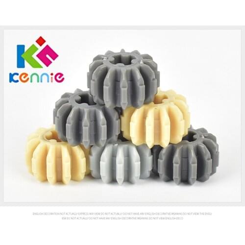 200pcs/lot Kennie Building Blocks Bulk Technic Parts Technic 12-tooth wheel Technic Connector Compatible With Accessory NO.32270