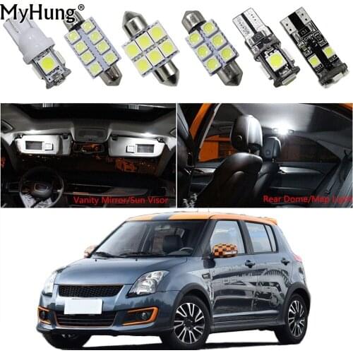 For SUZUKI SWIFT Jimny Alto Celerio Car Led Headlight Replacement Bulbs Dome Map Lamp Light Bright White 3PCS Car Styling