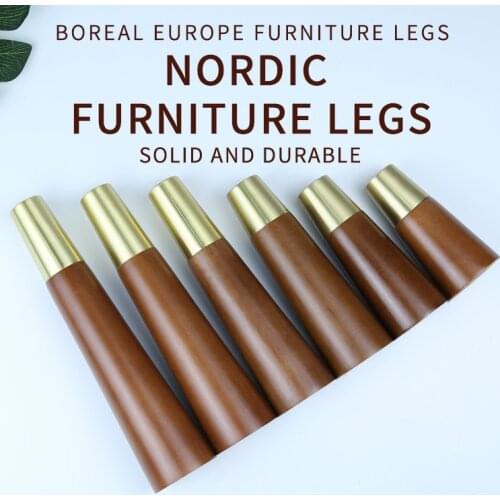 4Pcs Legs for Furniture Wooden Sofa Legs TV Ark Cabine Coffee Table Legs Dressers Fittings Kitchen Cabinets Foot Accessories