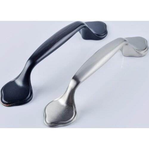 76MM American retro black antique copper ORB kitchen cabinet dresser handle simple stain nickel drawer shoe cabinet pull knob 3"