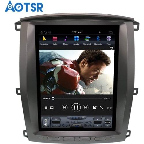 Android 7.1 Car GPS Navigation For TOYOTA LAND CRUISER LC100 2003-2007 headunit multimedia radio tape recorder 4K Tesla style