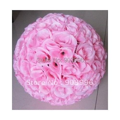 Free shipping-25cm plastic inner wedding kissing ball-flower ball