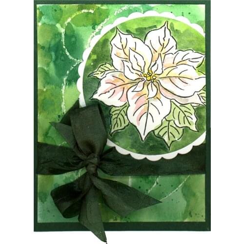 Brilliant Christmas Flower Cherish Peace And Kindness Clear Transparent Stamp Scrapbook For Card Album Make DIY Craft Stamp 2020