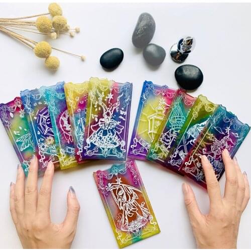 Tarot Brand Silicone Resin Mold Tag Mould Home Decoration Witch Divination Prophecy Props UV Epoxy Game Tools Crystal Pendant