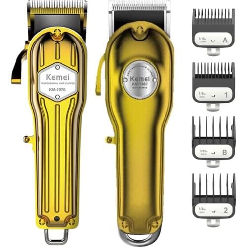 Kemei Professional All Metal Hair Clipper Men Electric Hair Trimmer Pomade Hair Cutter Haircut Machine Barber shop beard shaver