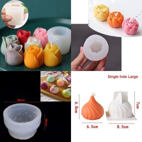 Creative Ice Hockey Ice Silicone Mold Korean Knitted Wool Hat Shape DIY Candle Mould Hand Soap Gypsum Mold Home Decoration