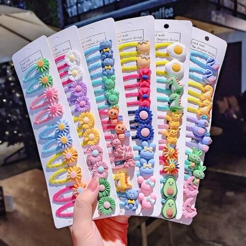 Cute Children Hairpin flower Cartoon animals Hair Clips Accessories For Girls Kids Hair Ornament Barrettes Hairclip Headdress