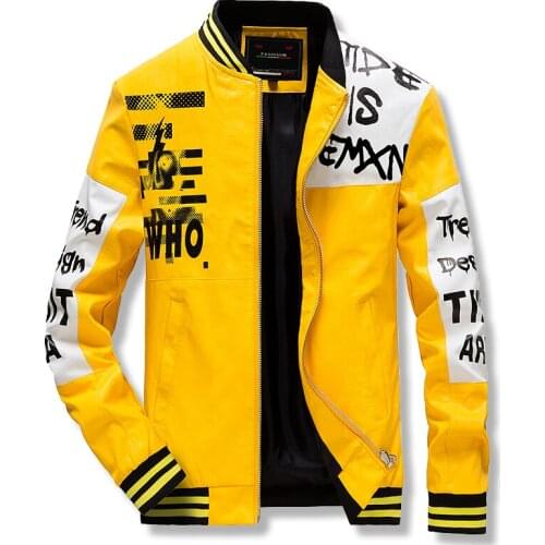 2020 Hip Hop Men Faux Leather Jackets High Quality Classic Motorcycle Jacket Male Plus faux leather jacket men Autumn