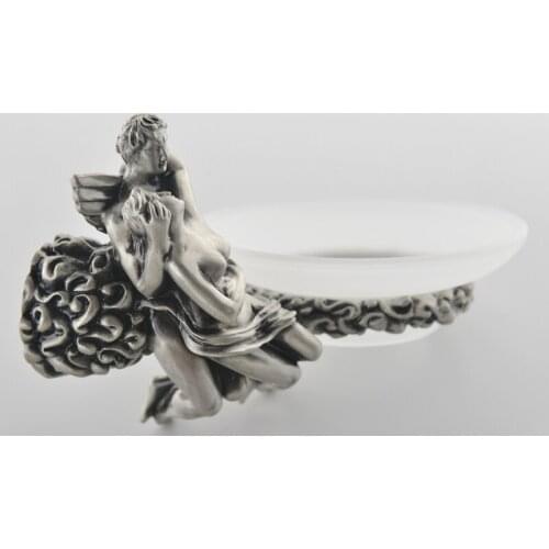 VidricArt Individuality creative Soap Dish Holder Frosted Soap Box Romantic Soap Basket Bathroom Accessories Free shipping MB-08