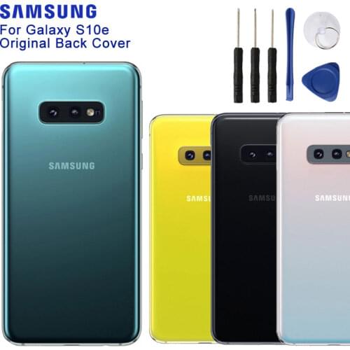 Original Samsung Glass Housing Back Cover Cases For SAMSUNG Galaxy S10e SM-G9700 Phone Rear Battery Door Tools