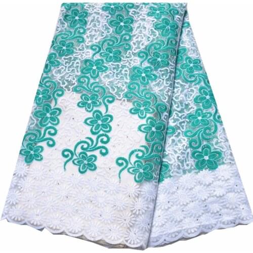Latest african lace fabric 2020 high quality lace fabric with stones 5yards net french lace fabric african fabric