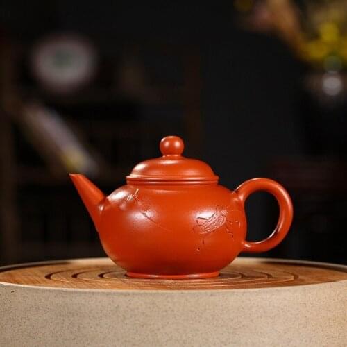 Manufacturer sales yixing wrinkled skin zhu mud level recommended all hand pot of tea set gift mixed batch