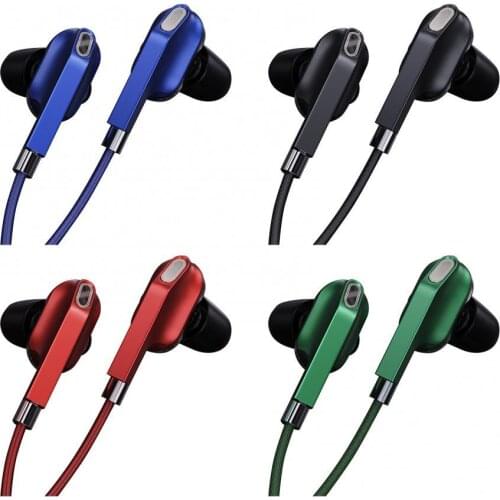 In-Ear Wired Earphone Dual Dynamic Coil 4-Speaker Stereo Headphone Earbuds Decor