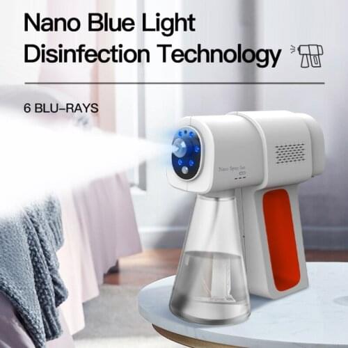 380ML Nano Mist Sprayer Human Body Induction Atomizer Wireless Fogger Machine Sterilizing Nano Spray Gun For Garden Office Home