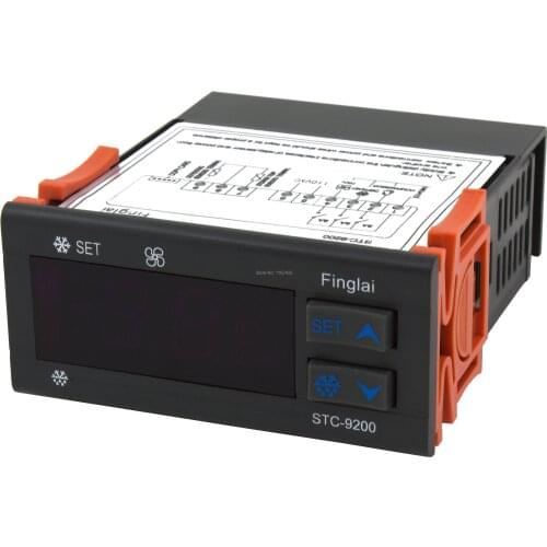STC-9200 AC 110V temperature controller with refrigeration defrost fan alarm function and two sensors