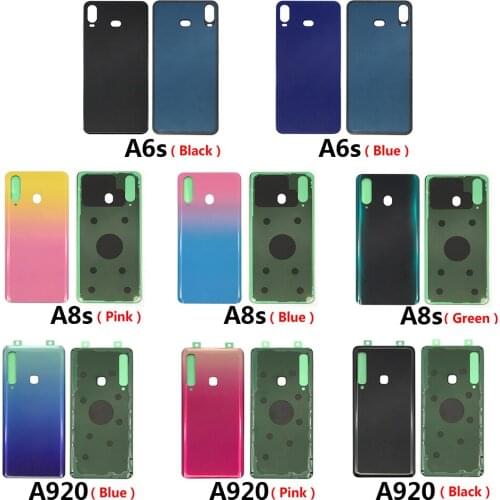 Replacement Glass Battery Back Cover Case For Samsung Galaxy A6S A8S A9 2018 A920