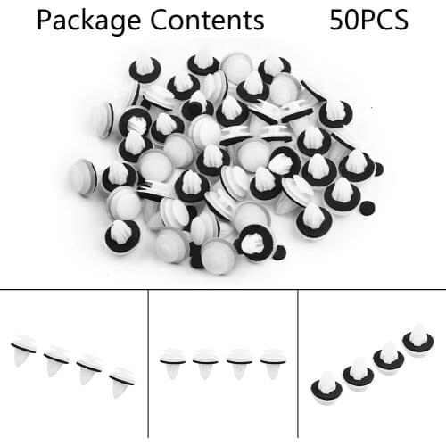 50pcs Universal Auto Fastener Clips Retaining Door Panel Clips Fits For Mazda CX-5 CX5 CX-7 MAZDA 3 6 2 ATENZA Axela