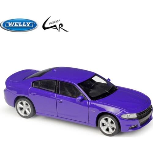 Welly 1:24 Diecast Car 2016 Dodge Challenger R/T Alloy Classic Sports Car Kit Model Metal Toy Decoration Collection