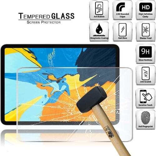 Tablet Tempered Glass Screen Protector Cover for Apple IPad Pro 11" (2018) 1st Gen Anti-Screen Breakage HD Tempered Film