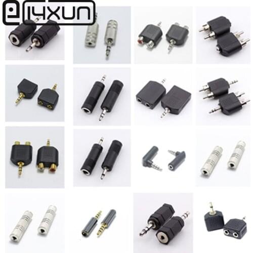 1pcs 3.5mm Male / Female Plug Jack Stereo Coupler Adapter 3.5 mm Mono Stereo to 6.35 RCA Charging Connector for iPhone PC Phone