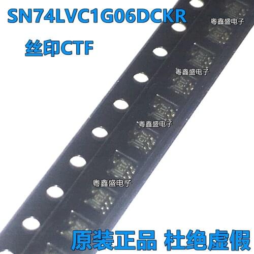 100% New&original SN74LVC1G06DCKR Marking:CTF SC70-5 74LVC1G06 In Stock 5pcs/lot