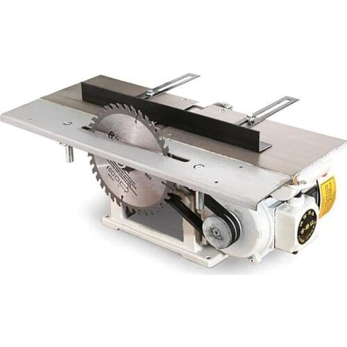 220V 2800r/min Multifunctional Woodworking Saws Desktop Electric Wood Planer Planing Machine With Backing and 1.3KW Motor