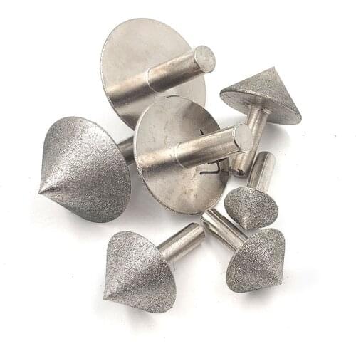 15-60 mm Diamond Grinding Head Points 90 Degrees Grit 150 Rotary Taper Single Type Angle Drills Chamfer Hole Coated Of Glass