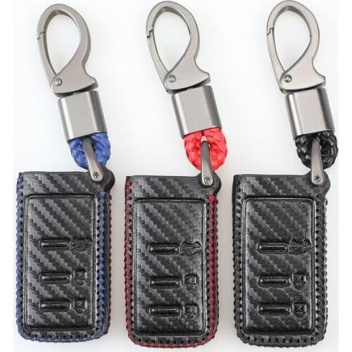 Kutery 3 Butttons Leather Remote Key Case For Subaru forester Outback Legacy XV Car Accessories