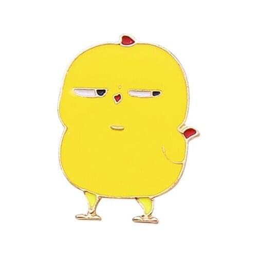 Cute Cartoon Yellow Duck Brooch Pins Enamel Metal Badges Lapel Pin Brooches Jackets Jeans Fashion Jewelry Accessories