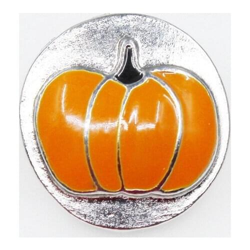 New 10pcs/lot Pumpkin Happy Halloween snap button jewelry DIY snaps bracelet&bangles button jewelry 18mm