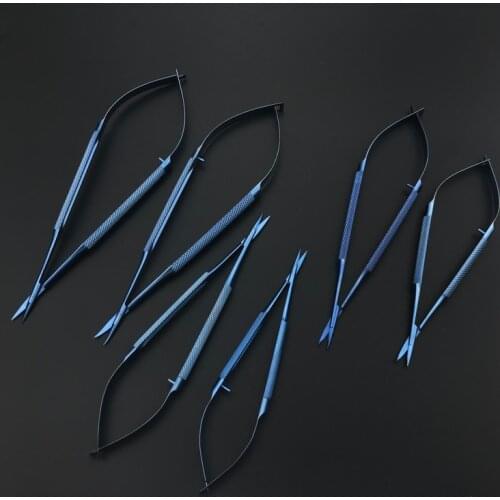 Ophthalmic microsurgical scissors corneal scissors 12.5cm /14cm/16 cm/18cm Eye surgery tools