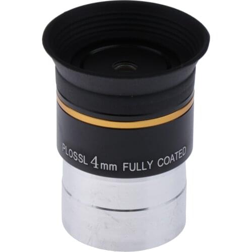 1.25" Plossl 4mm Optical Glass Lens Astronomical Telescope Eyepiece FMC