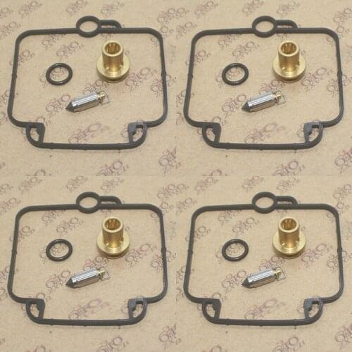 4 set Carburetor Carb Repair Kit for GSX-R 750 1100 GSF1200 Rebuild Parts Float Needle Valve and Seat