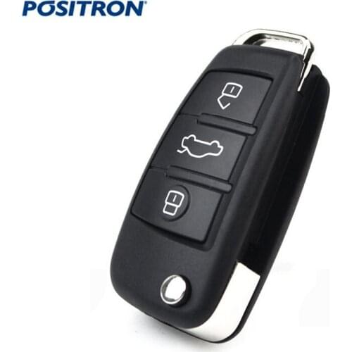 Folding flip Remote for Old Positron Alarm, Brazil Positron Remote key Switch with HCS300 IC chip, 433.92Mhz